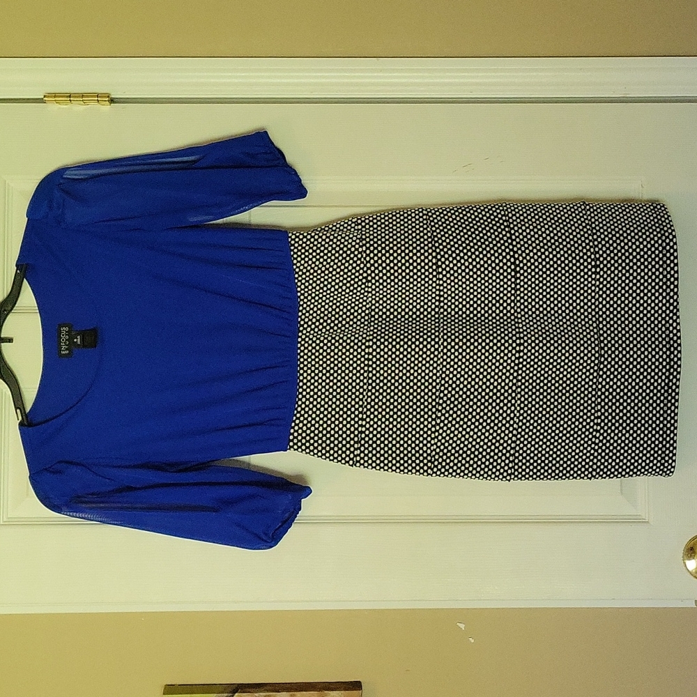 Women's Blue Fitted Dress size 6